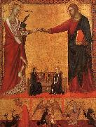 Barna da Siena The Mystical Marriage of St.Catherine oil painting